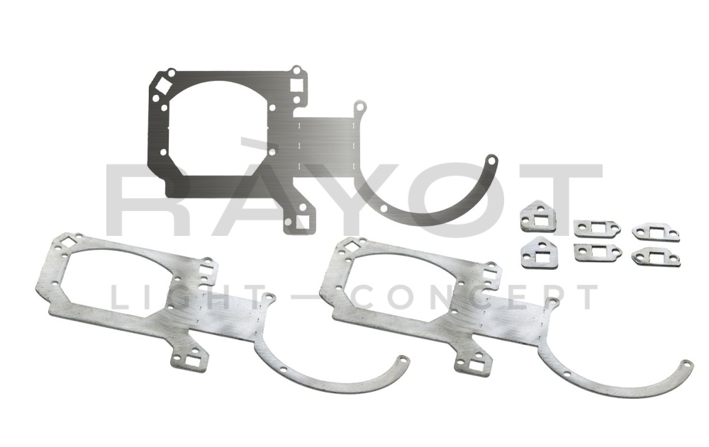 173. Комплект переходных рамок на OPEL Omega II рестайл для установки Hella 3/3R (Hella 5R)