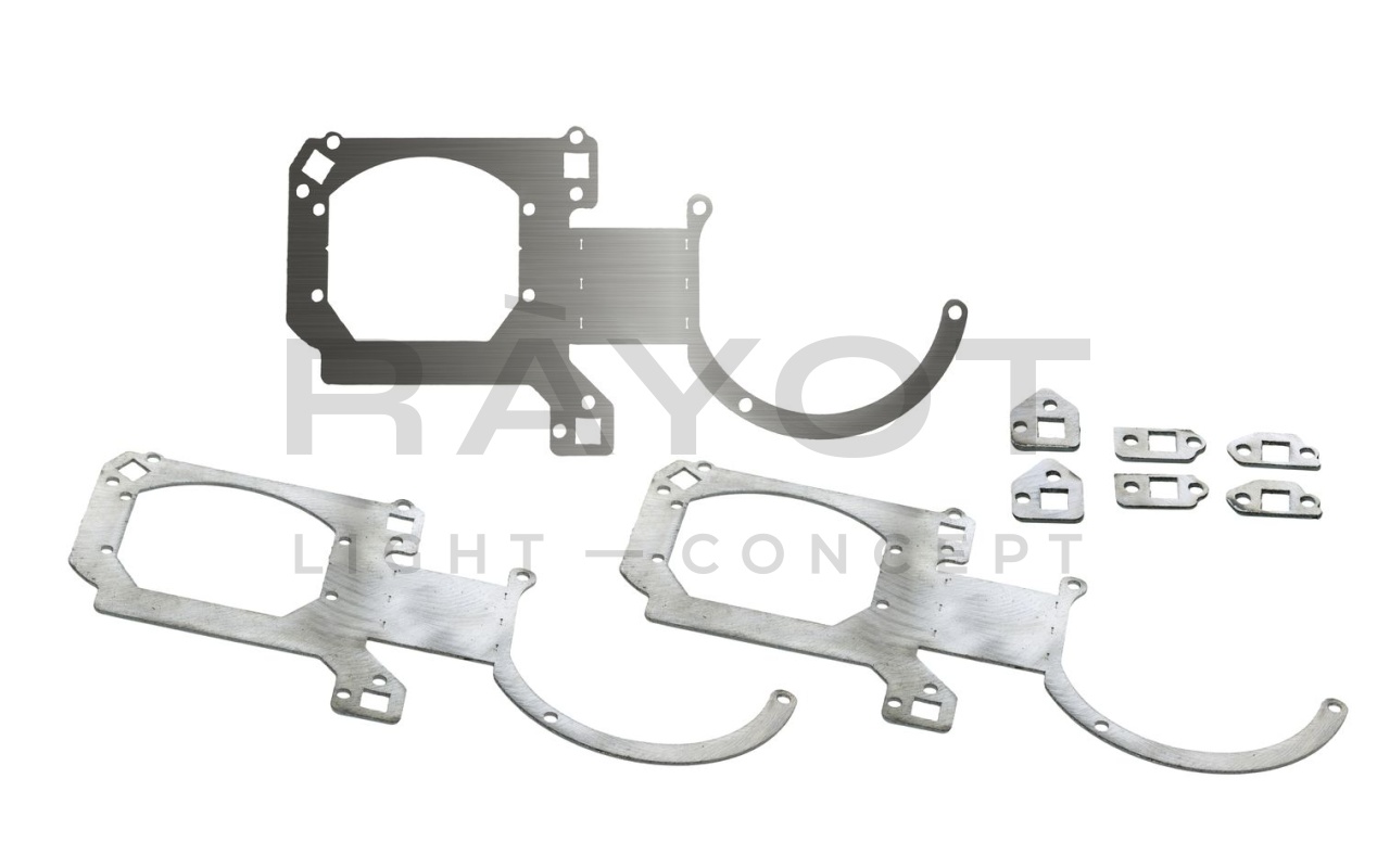 173. Комплект переходных рамок на OPEL Omega II рестайл для установки Hella 3/3R (Hella 5R)
