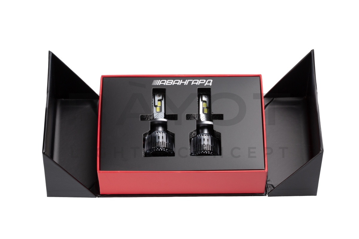 Светодиодные лампы Optima LED АВАНГАРД H4, 70W, 12-24V, 5500K, 6800lm, комплект 2 шт.