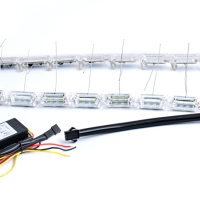 Гибкие ДХО Optima Premium S8 Crystal, 8.6W, 250Lm, 5100K/2800K, 12V