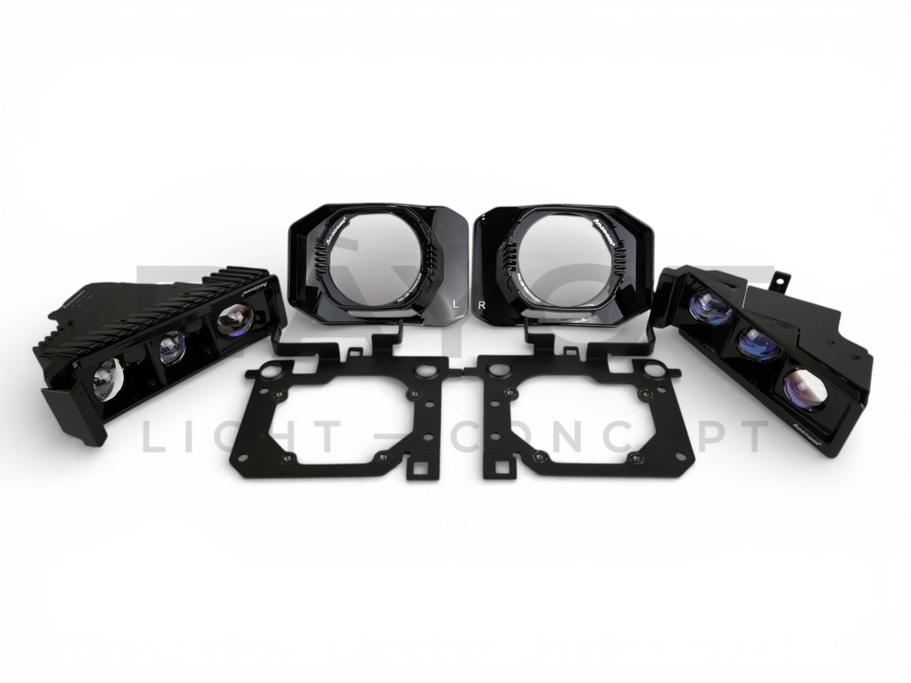 Установочный комплект Aozoom для Lixiang L8/L9 (рамки, обманки, модули в секцию дальнегоо света)