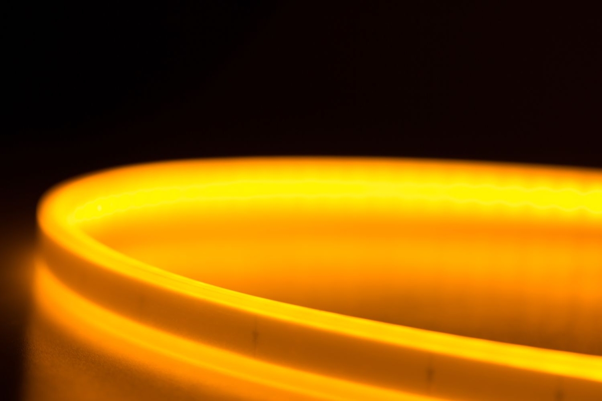 Гибкие ДХО NEON RUNNING 60см&times;2, 200Lm, 7500K/2800K, 12V (Холодный Белый+Жёлтый, с поворотником)