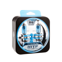 Галогенные лампы MTF Light TITANIUM — 12В, 55Вт, белый свет, комплект H4