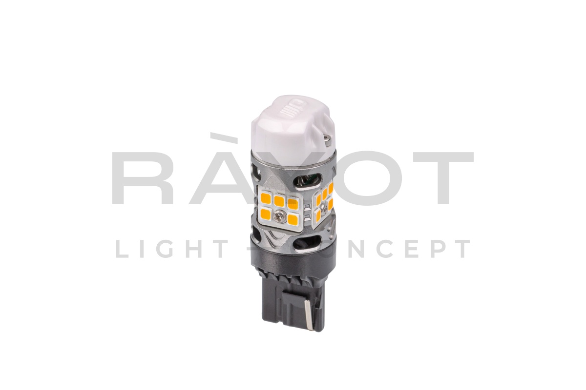 Светодиодные лампы Optima LED ОНИКС 7440, YELLOW, 2800K, 1000Lm, CAN, 12V, (W21W), комплект 2 шт.