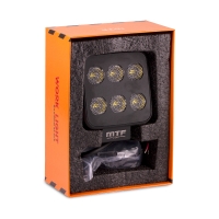 Светодиодный прожектор MTF Light MAXIMUM BLACK — 50W, 12–36V, 5000 lm, прямоугольный, ECE R10 Светодиодный прожектор MTF Light MAXIMUM BLACK — 50W, 12–36V, 5000 lm, прямоугольный, ECE R10
