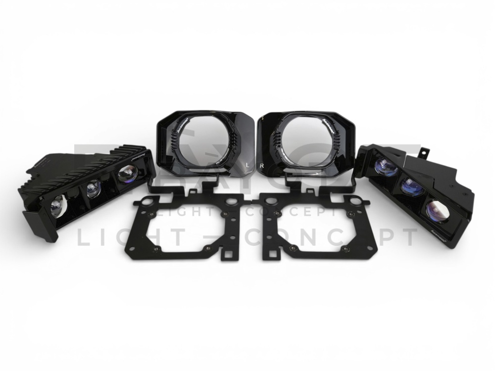 Установочный комплект Aozoom для Lixiang L8/L9 (рамки, обманки, модули в секцию дальнегоо света)