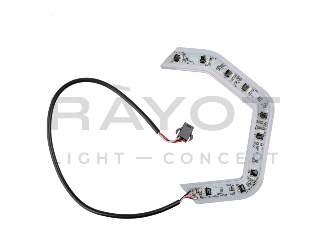 ДХО Angeley Eye B1 RUNNING G-STYLE White+Yellow, 12V, комплект 4 полукольца.
