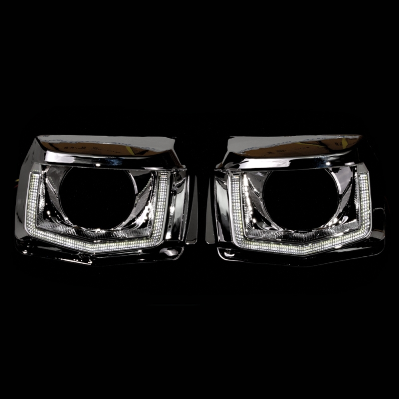 Установочный комплект MTF Light для Bi-LED линз — VW Golf 18, U-форма, белая и жёлтая подсветка, комплект