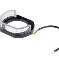 Ангельские глазки на линзу 3,0" белый+жёлтый, форма L