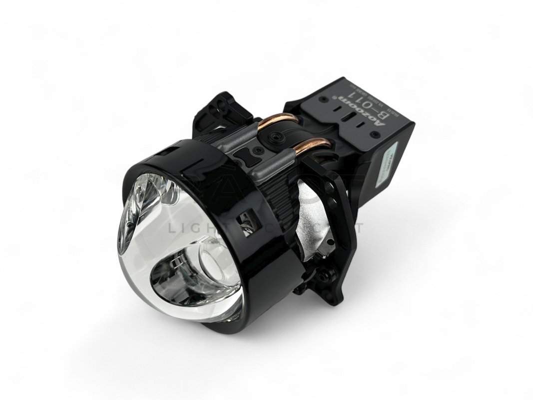 Линза Aozoom B-011 Laser 2024, 3.0", 12V, 54W/81W, 5500K, 4000/6300 лм &mdash; лазерный ассистент, 4 чипа, режим усиления, комплект 2 шт.