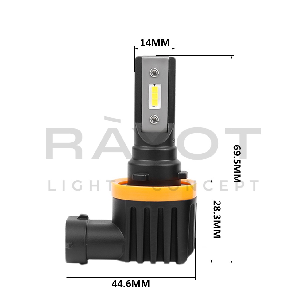 Светодиодные лампы Optima LED QVANT H11/H8/H9 12-24V, 2 лампы