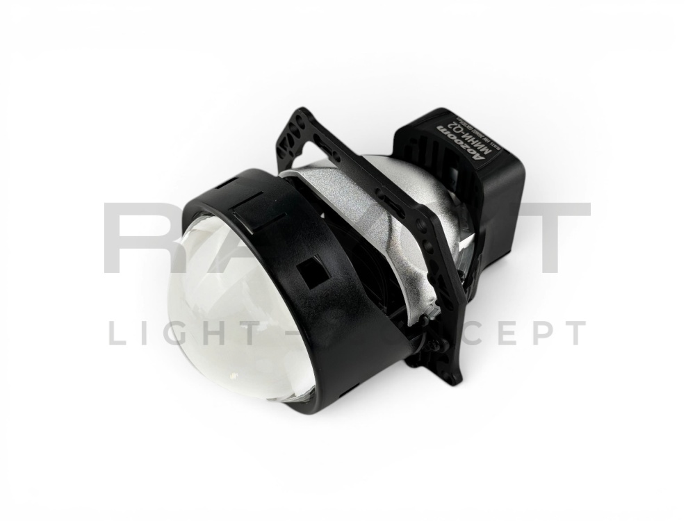 Светодиодные би-модули AOZOOM Q2 МИНИ, OEM, 3.0", 12V, 5500K, 53/62w, размытая СТГ (комплект)