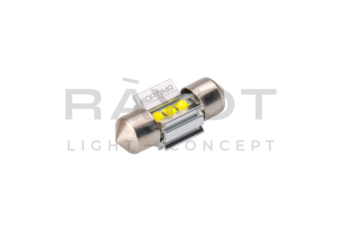 Светодиодная лампа Festoon 36mm Optima MINI-CREE, CAN, white, 3W, 12V, T10*36mm (SV 8,5-8) комп. 2шт