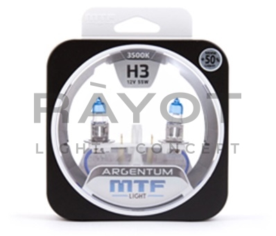 H27(881) 3500K, MTF Light серия ARGENTUM +50%, 12V, 27W, комп.