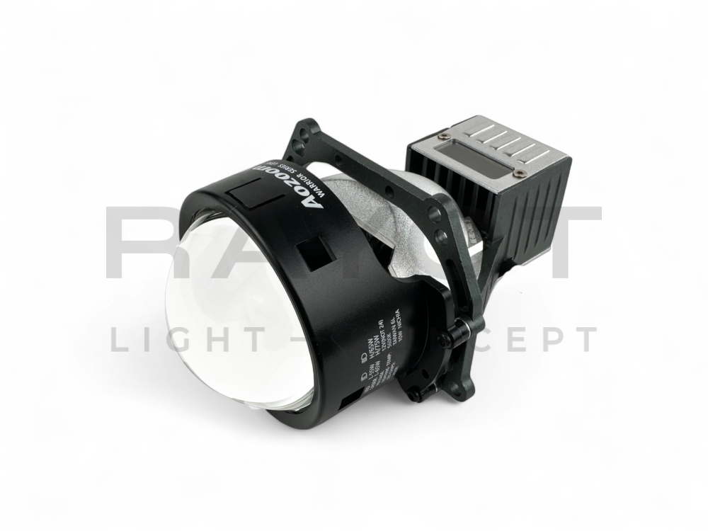 Светодиодные би-модули AOZOOM BLACK WARRIOR, 3.0", 12V, 5500K, 55/65W (комплект)