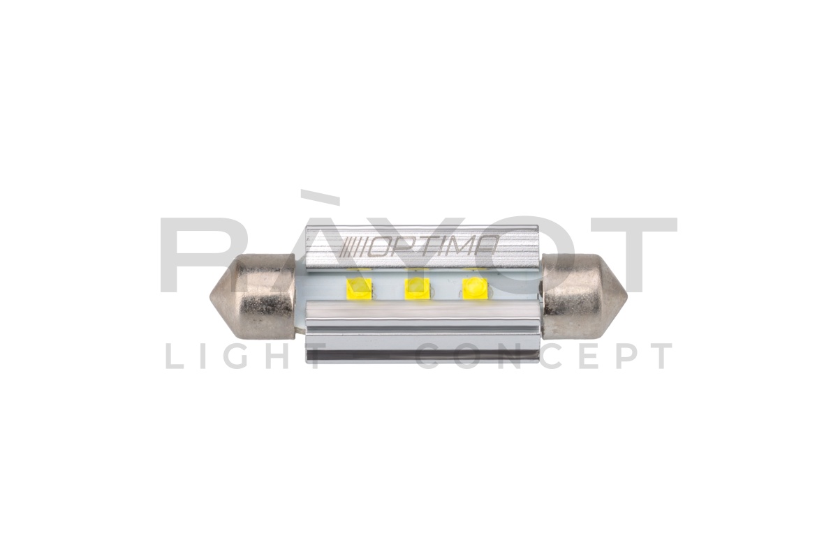 Светодиодная лампа Festoon 42mm Optima MINI-CREE, CAN, white, 3W, 12V, T10*42mm (SV 8,5), комп. 2 шт