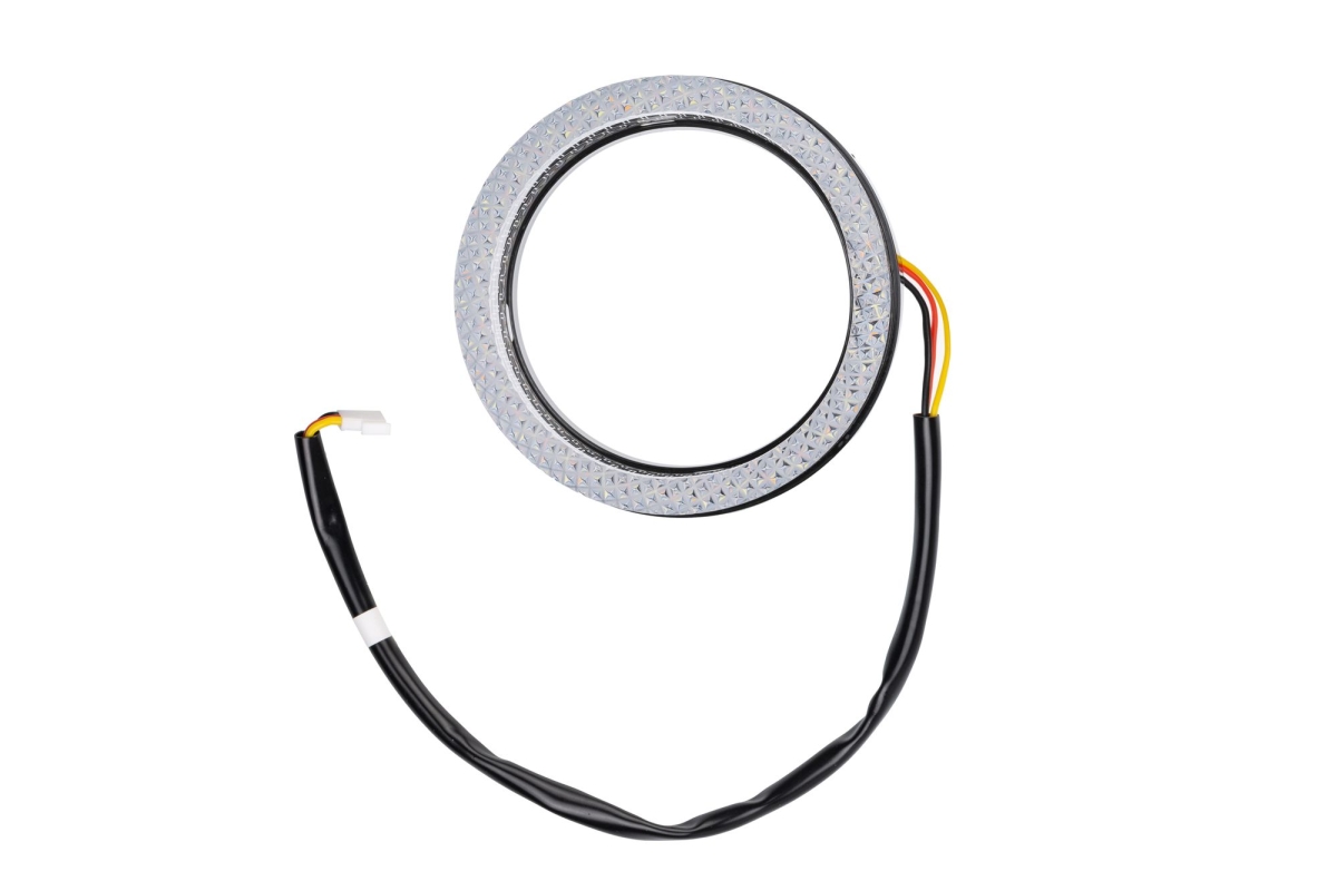 Ангельские глазки на линзу 2,5" белый+желтый