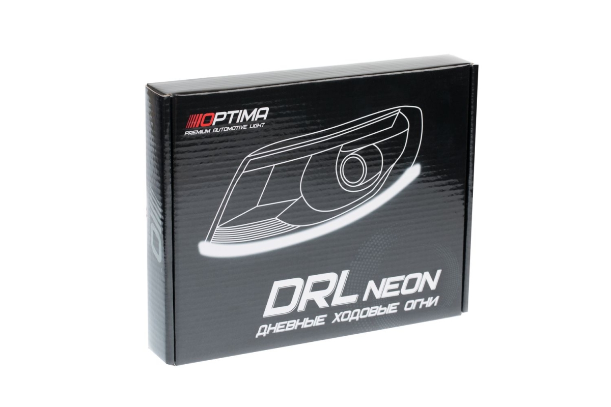 Гибкие ДХО NEON RUNNING 60см&times;2, 200Lm, 7500K/2800K, 12V (Холодный Белый+Жёлтый, с поворотником)