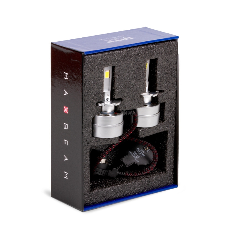 Светодиодные лампы D4S, MTF Light, MaxBeam, 42V, 35W, 4500lm, 6000K, кулер