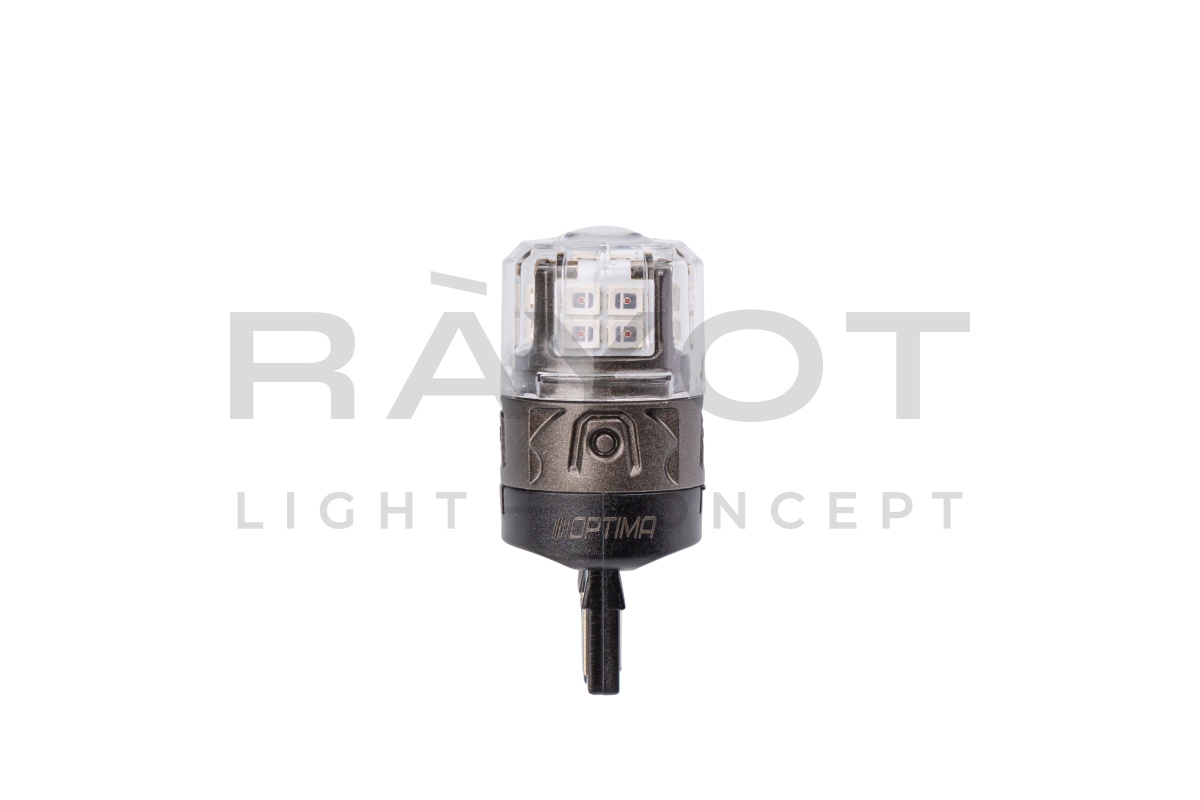 Светодиодные лампы Optima LED ОНИКС 7443, RED, 1800K, 200Lm, 12V, (W21/5W), комплект 2 шт.