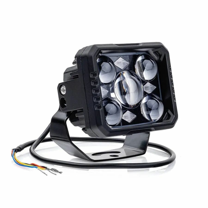 Светодиодные би-линзы Y03-02, универсальные, 12V, 55W/65W, 5500K, ~2600/3600 лм