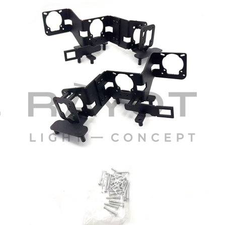 Переходные рамки для TOYOTA Alphard III (2017-2023) LED, constructor (3 модуля)