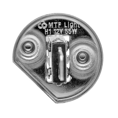 Галогенные лампы MTF Light PALLADIUM H1 &mdash; 12В, 55Вт, яркий белый свет, комплект