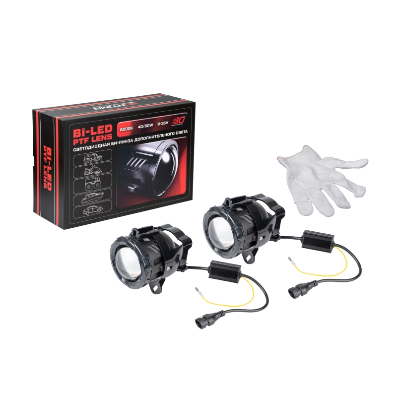 Светодиодные противотуманные фары OPTIMA Bi-LED PTF LENS 3.0 Светодиодные противотуманные фары OPTIMA Bi-LED PTF LENS 3.0" 6000K 12V 38/48W (крепление ВАЗ‑Priora) — комплект 2 шт.