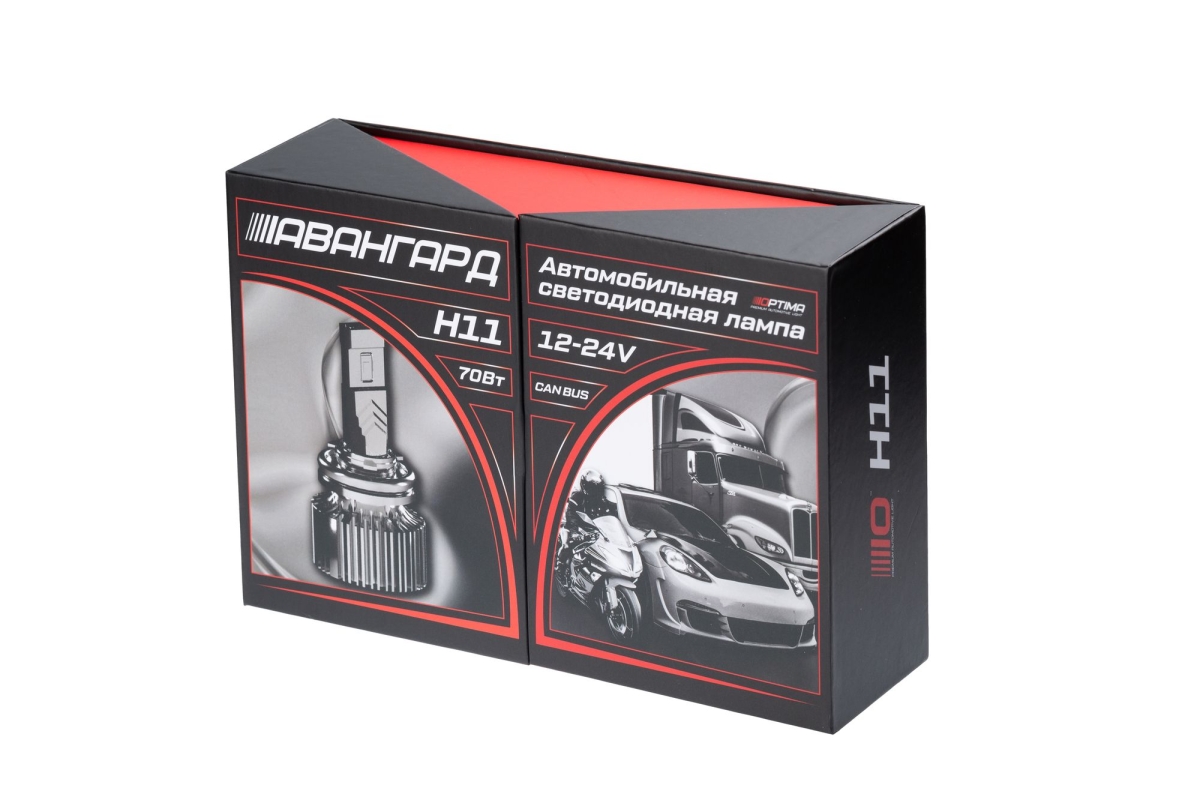 Светодиодная лампа Optima Premium LED АВАНГАРД H11 5500K 6800Lm 12&ndash;24V 70W