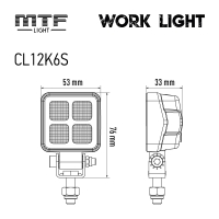 Фонарь светодиодный MTF LIGHT дополнительного освещения 12/24V, 12W, 1100lm, ECE R10, квадратный, шт. Фонарь светодиодный MTF LIGHT дополнительного освещения 12/24V, 12W, 1100lm, ECE R10, квадратный, шт.
