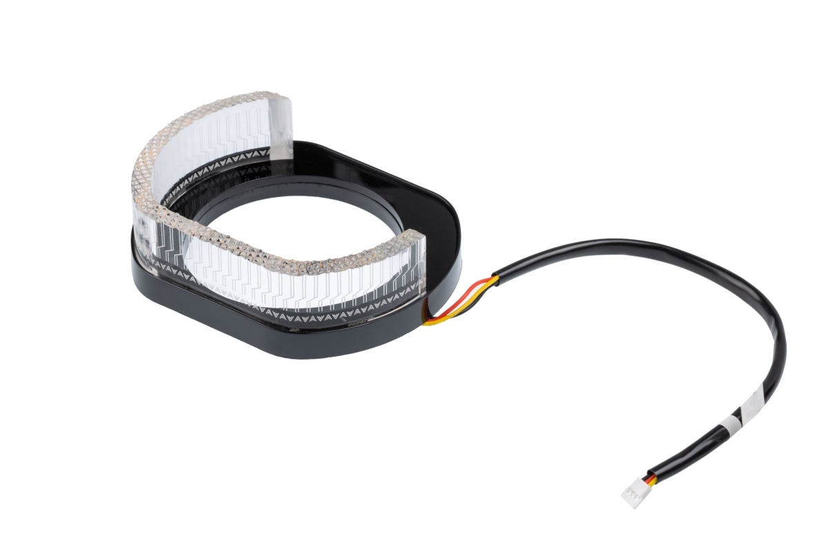 Ангельские глазки на линзу 3,0" белый+жёлтый, форма L