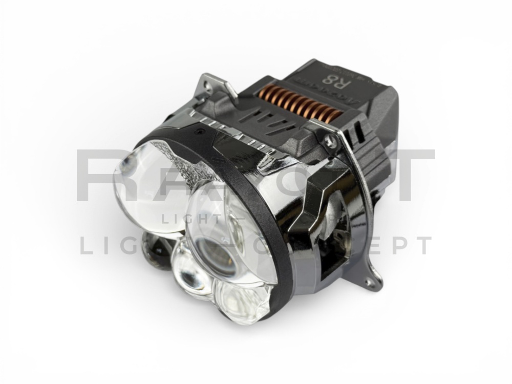 Светодиодные би-модули AOZOOM R8, 3.0", 12V, 5500K, 62/95w (комплект)