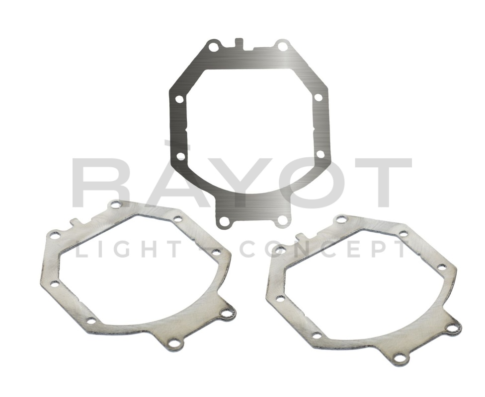 163. Комплект переходных рамок на DODGE Challenger III для установки Hella 3/3R (5R) / Magnum 3.0"
