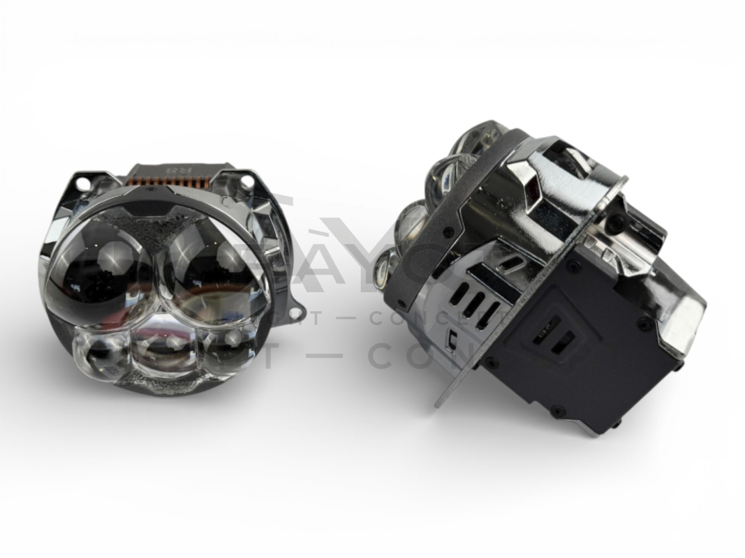 Светодиодные би-модули AOZOOM R8, 3.0", 12V, 5500K, 62/95w (комплект)
