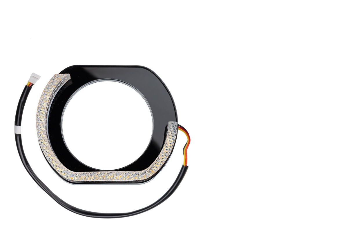 Ангельские глазки на линзу 3,0" белый+жёлтый, форма L