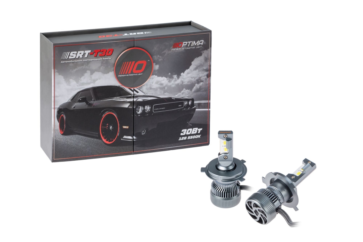 Светодиодная лампа Optima Premium LED SRT H4 5500K 2800Lm 12V 30W
