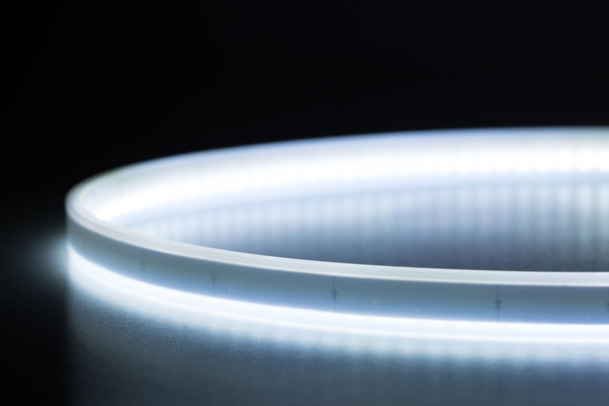 Гибкие ДХО NEON RUNNING 60см&times;2, 200Lm, 7500K/2800K, 12V (Холодный Белый+Жёлтый, с поворотником)