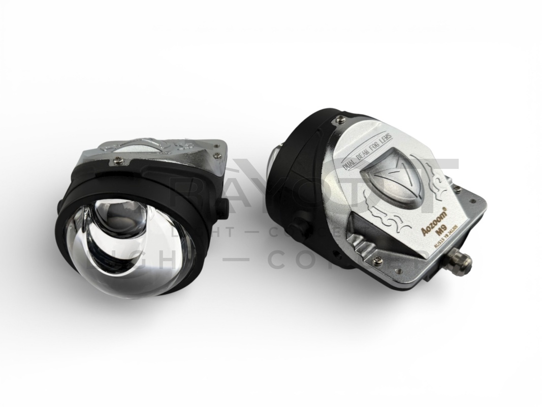 Билед ПТФ модули Aozoom M9, 3.0", 12V, 5500K, 35/50w, крепление универсальное (комплект 2шт)