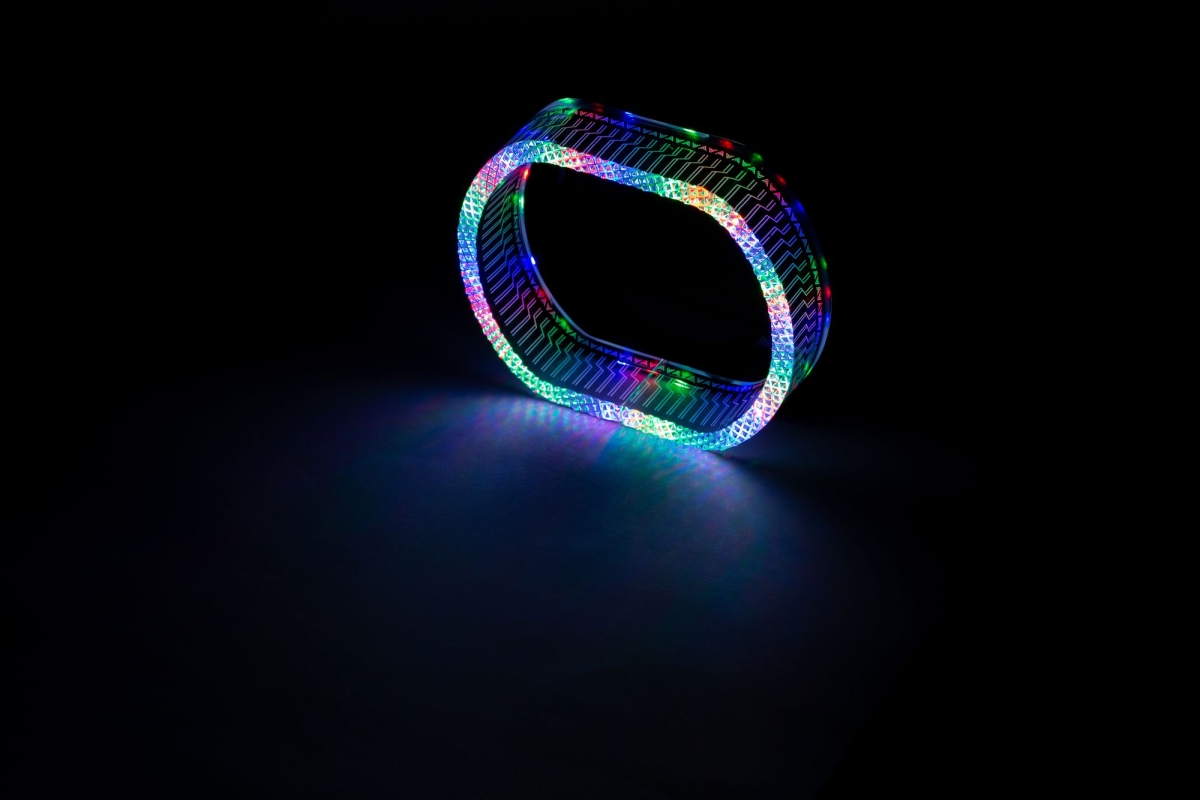 Ангельские глазки на линзу 3,0" RGB, форма овал