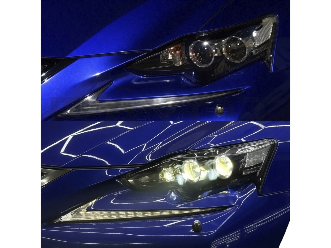 Переходные рамки для LEXUS IS (2013-2016) комплектация F-sport (с 2-мя линзами)