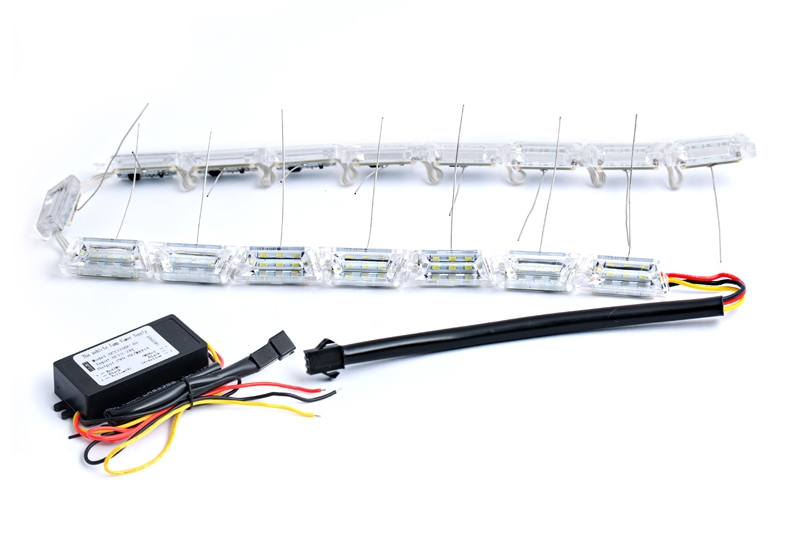 Гибкие ДХО Optima Premium S8 Crystal, 8.6W, 250Lm, 5100K/2800K, 12V