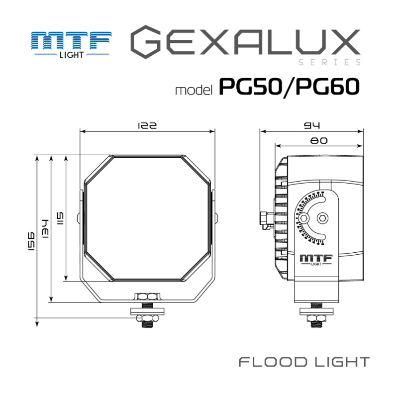 Светодиодный прожектор MTF Light GEXALUX — 50W, 9–32V, 4000 lm, 6500K, шт. Светодиодный прожектор MTF Light GEXALUX — 50W, 9–32V, 4000 lm, 6500K, шт.