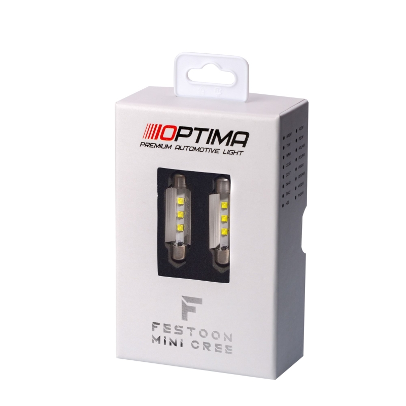Светодиодная лампа Optima Premium C5W (Festoon 39mm) 5100K, 3W
