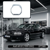 Переходные рамки Audi A8 D2 (1999-2002) Ксенон под линзы Hella 3R