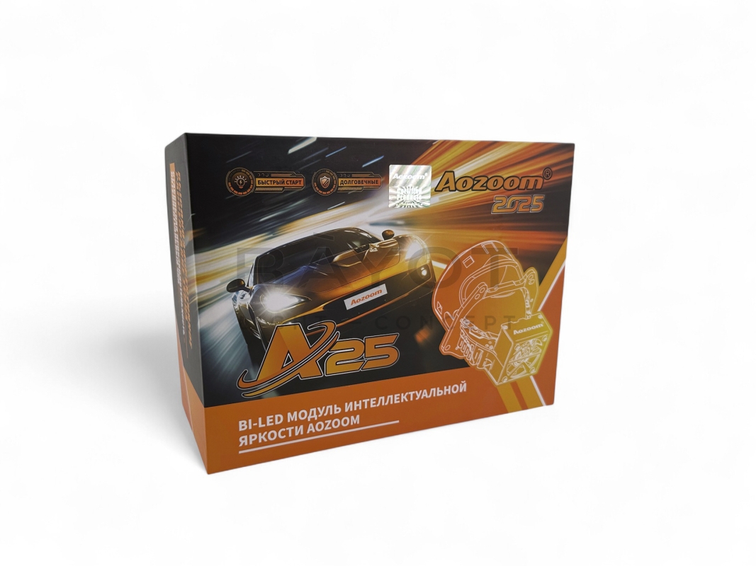 Линза Aozoom A25 2024, 3.0", 12V, 66W/75W, 5500K, 5600/6000 лм