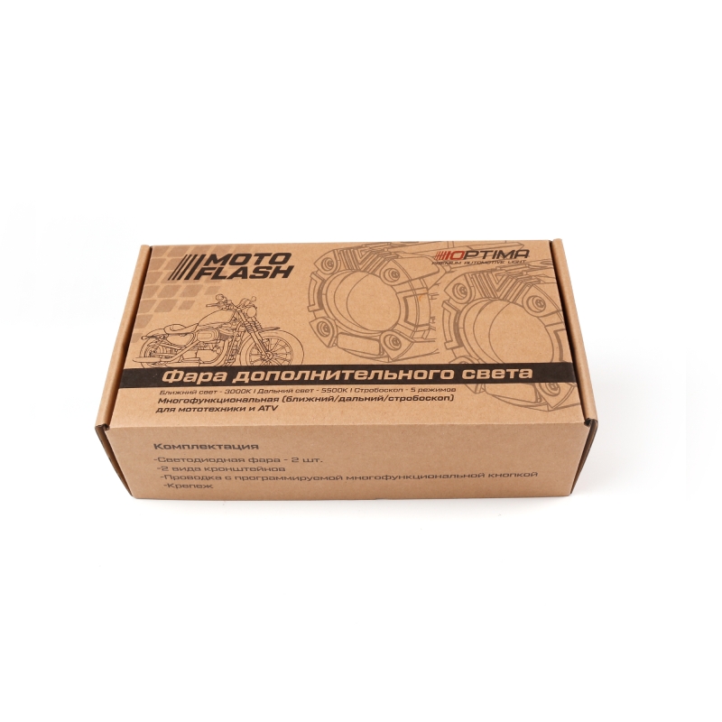 Фара светодиодная Optima МОТО FLASH 3.0"