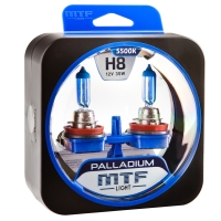 Галогенные автолампы MTF Light серия PALLADIUM H8, 12V, 35W, комп.