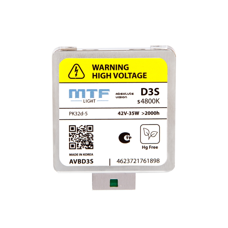 Ксеноновые лампы MTF Light ABSOLUTE VISION +50% — 85В, 35Вт, 4800K, 3800 лм, комплект 2 шт. D3S x 4800k Ксеноновые лампы MTF Light ABSOLUTE VISION +50% — 85В, 35Вт, 4800K, 3800 лм, комплект 2 шт. D3S x 4800k