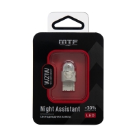 Светодиодная автолампа MTF Light Night Assistant, W21W, 12V, 2.5W, белый
