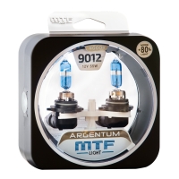 Галогенные автолампы MTF Light серия ARGENTUM +80% HIR2(9012), 12V, 55W, комп.